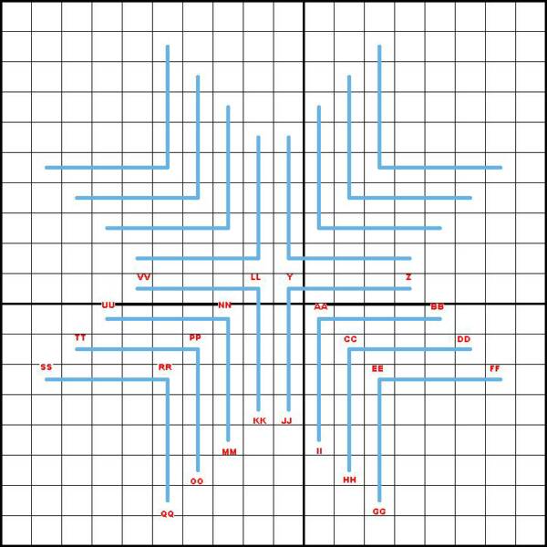 Double Star Stitch - Diagram 3