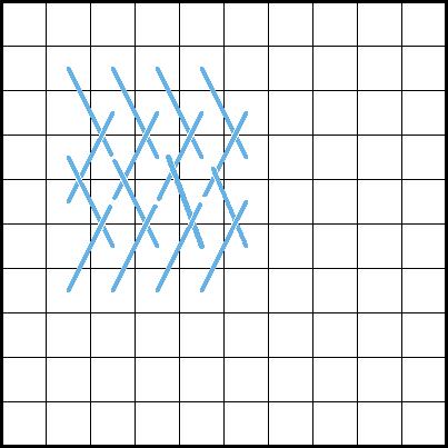 Plaited Gobelin Stitch Diagram 3