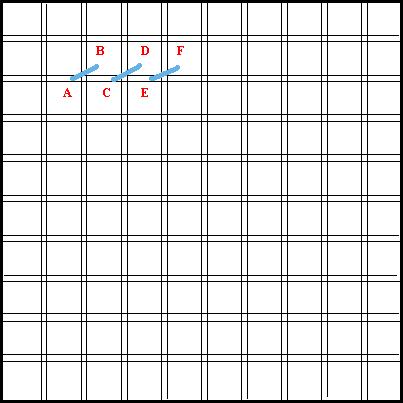Aubusson Stitch - Diagram 1