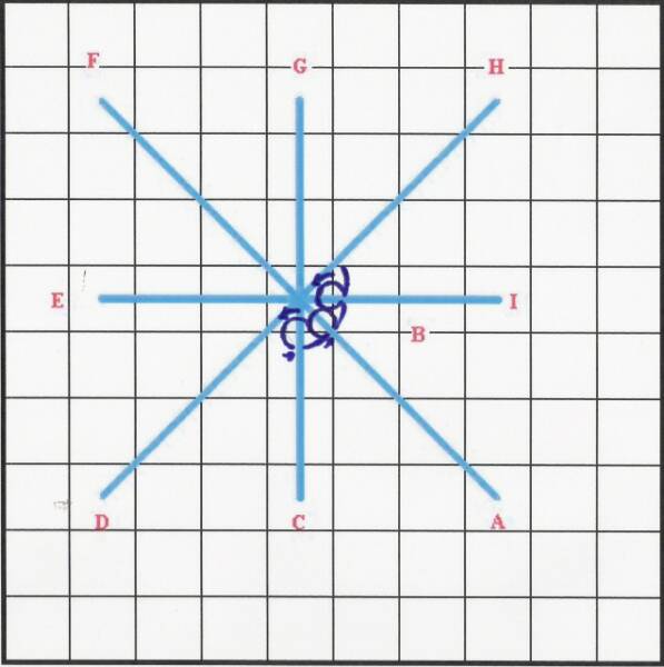 Ribbed Wheels Stitch Diagram 2