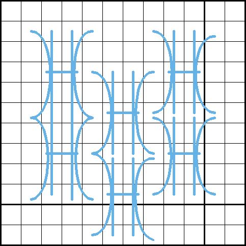 Stepped Sheaf Ground Stitch - Diagram 1